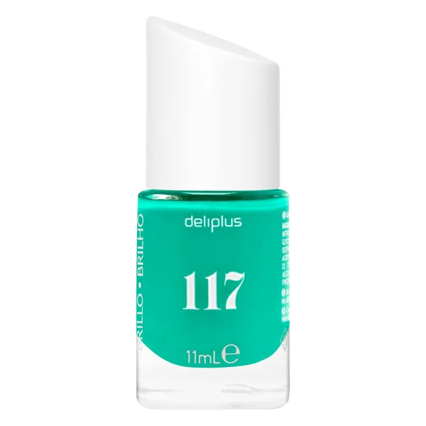 Laca de uñas alto brillo Deliplus 117 esmeralda