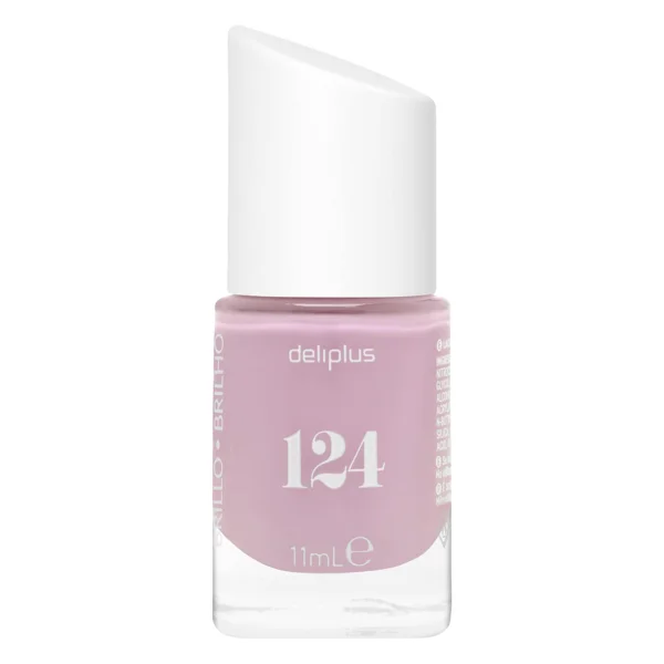 Laca de uñas alto brillo Deliplus 124 malva