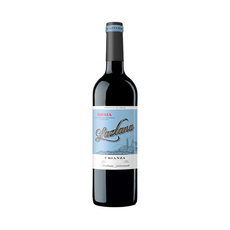 LAZTANA Vendimia seleccionada Vino tinto crianza con D.O. Ca. Rioja botella 75 cl.