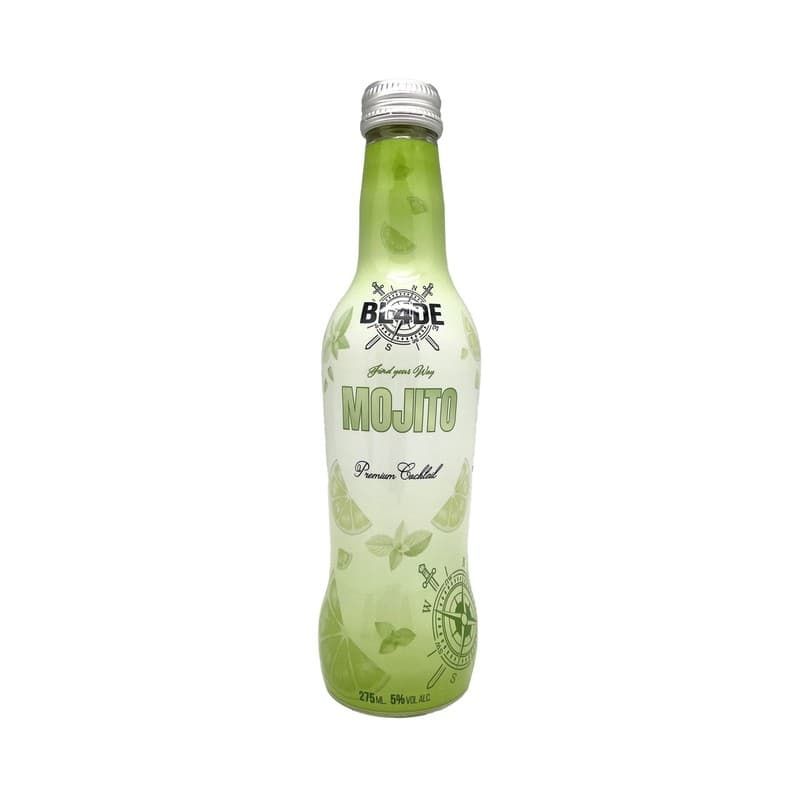BL4DE Premium Combinado spritz con sabor a mojito botella 27.5 cl.