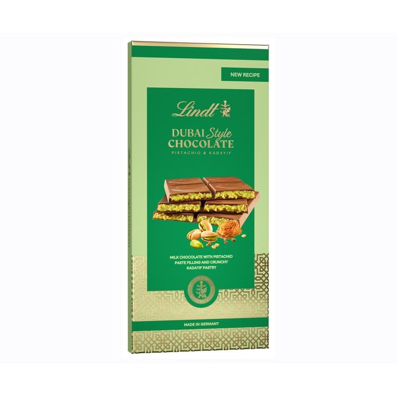 LINDT Tableta de chocolate Dubai Style 145 g.
