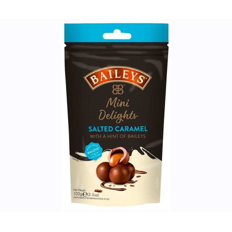 BAILEYS Bombones salted caramel truffles pouch 102 g.