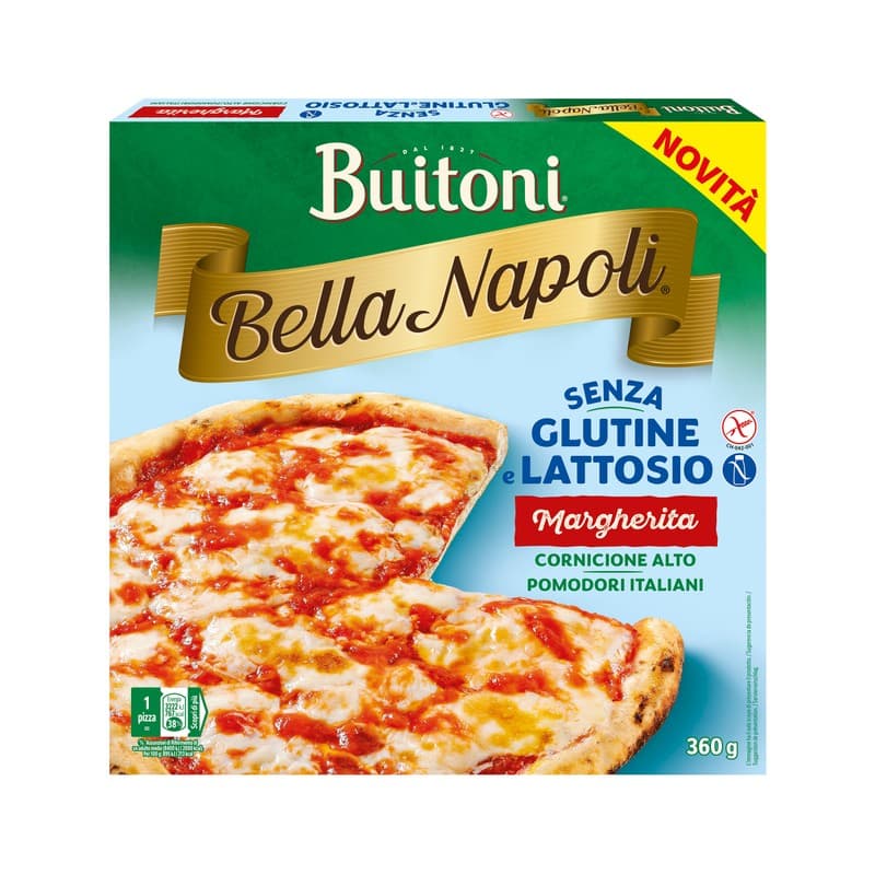 BUITONI Bella Napoli Pizza margarita sin gluten 360 g.
