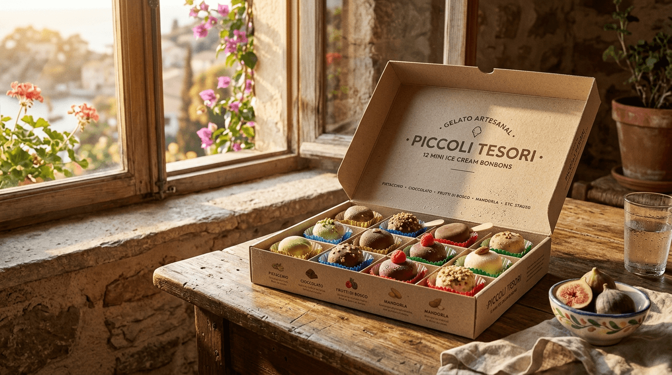 Mini bombones helados surtidos de Hacendado en la sección de congelados de Mercadona, con colores variados en sus envoltorios