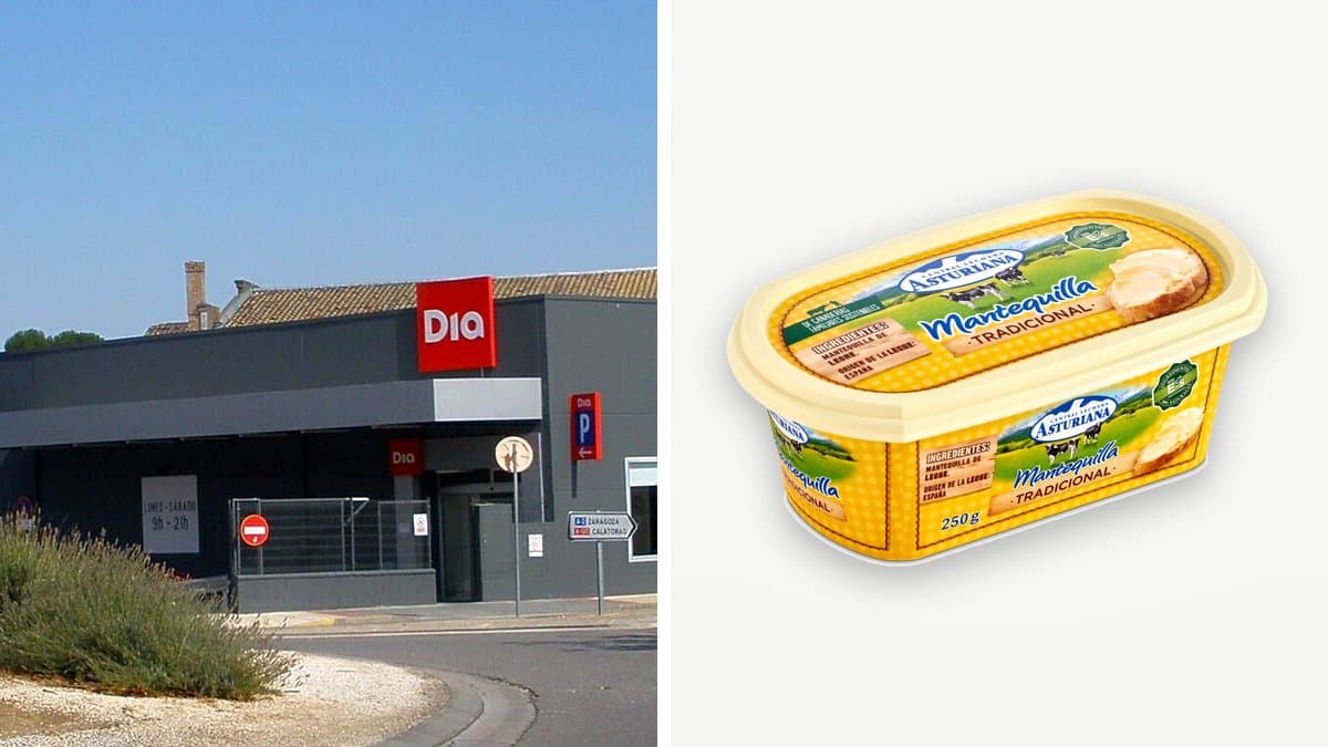 Mantequilla Asturiana derretida sobre pan tostado con bizcocho casero de fondo, iluminación dorada de otoño