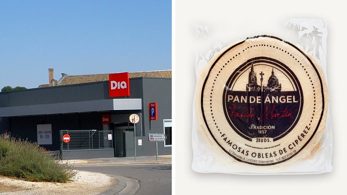 Paquete de obleas redondas apiladas sobre una superficie de madera con ingredientes de repostería y luz natural cálida