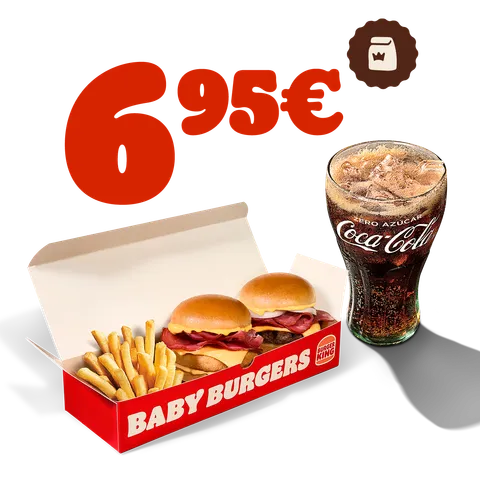 BABY BURGER MIX + BEBIDA PEQUEÑA — Burger King