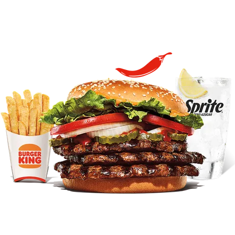 MENÚ TRIPLE SPICY WHOPPER® — Burger King