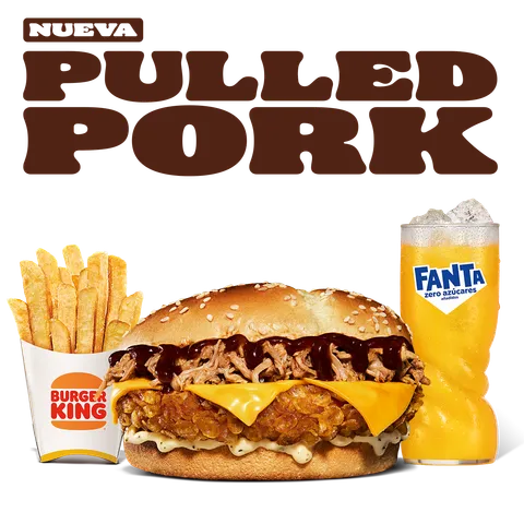 MENÚ PULLED PORK POLLO — Burger King