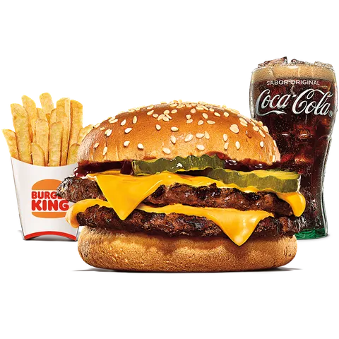 MENÚ DOBLE CHEESEBURGER BBQ — Burger King