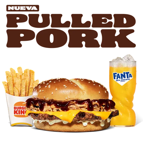 MENÚ PULLED PORK CARNE — Burger King
