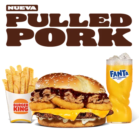 MENÚ PULLED PORK & ONION CARNE — Burger King