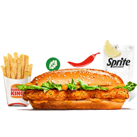MENÚ SPICY LONG VEGETAL* — Burger King
