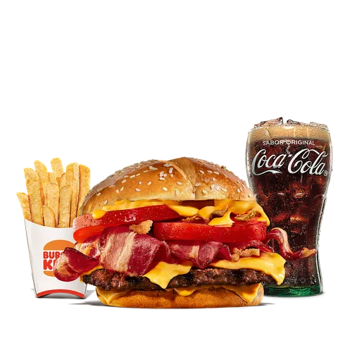 MENÚ DUO BACON CHEDDAR CARNE — Burger King