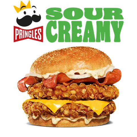 PRINGLES SOUR CREAMY DOBLE POLLO — Burger King