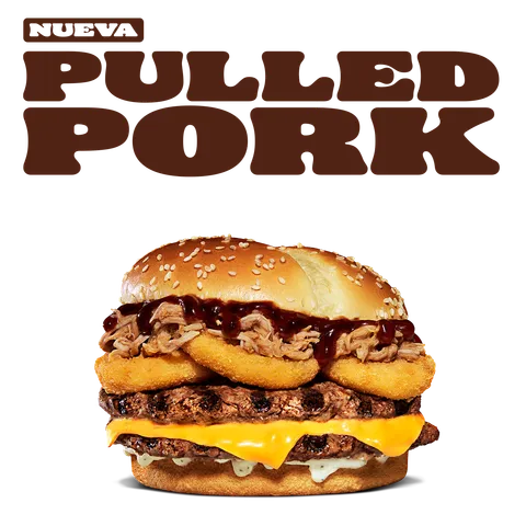 PULLED PORK & ONION DOBLE CARNE — Burger King