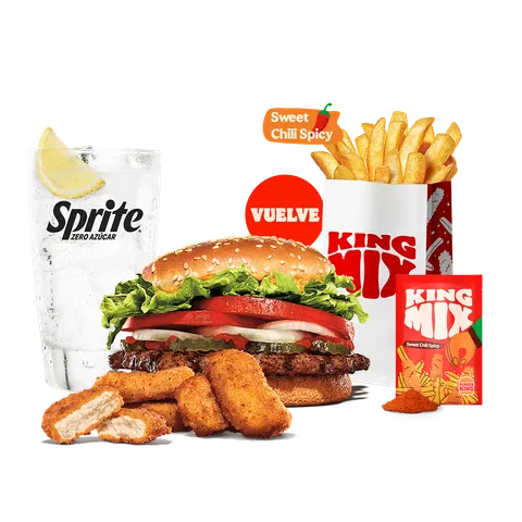 MENÚ SPICY WHOPPER® KING MIX — Burger King