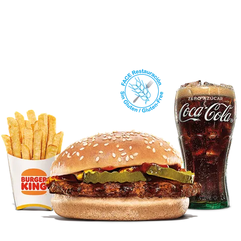 MENÚ BURGER SIN GLUTEN GRANDE — Burger King