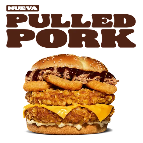 PULLED PORK & ONION DOBLE POLLO — Burger King