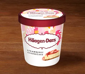 Häagen-Dazs Strawberry Cheesecake (95ml y 460ml) — Domino's Pizza