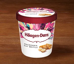 Häagen-Dazs Macadamia Nut Brittle (95ml y 460ml) — Domino's Pizza