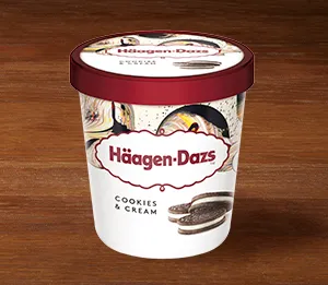 Häagen-Dazs Cookies & Cream (95ml y 460ml) — Domino's Pizza