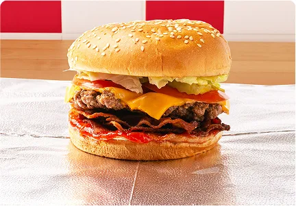 Hamburguesa con queso y beicon pequeña — Five Guys