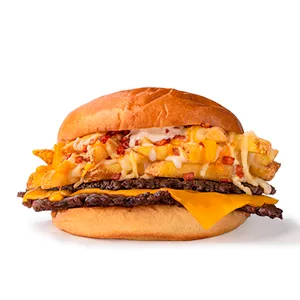 Bacon & Cheese Fries Burger — Foster's Hollywood