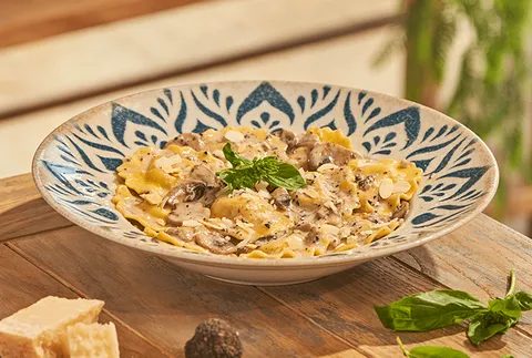 GIRASOLI DI OSSOBUCO AL TARTUFO E FUNGHI — Ginos