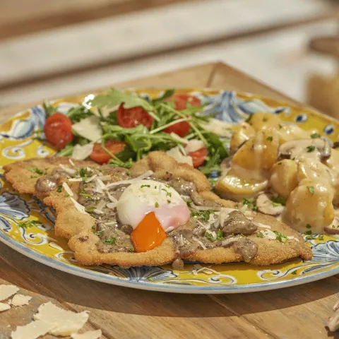 MILANESE AL TARTUFO E UOVO — Ginos