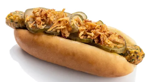 Hot dog Vegetariano con guarnición — Restaurante IKEA
