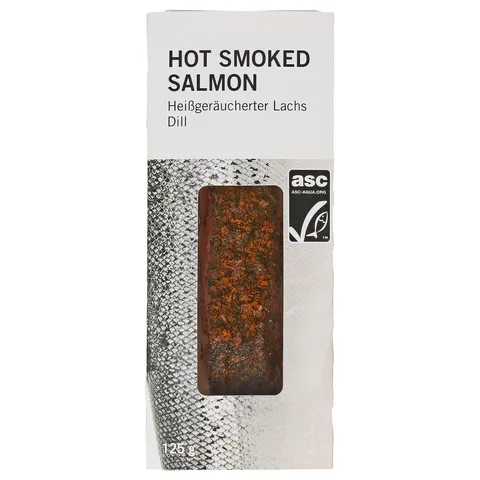 Hot smoked salmon dill 125g ASC — Restaurante IKEA