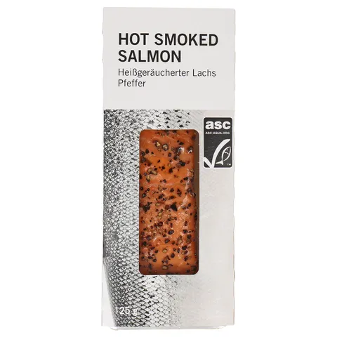 Hot smoked salmon pepper 125g ASC — Restaurante IKEA