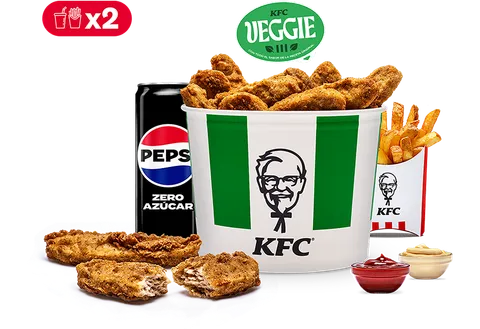 Menú 10 Tiras Veggie para 2 — KFC