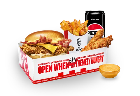 La Caja Sobrada Queso — KFC
