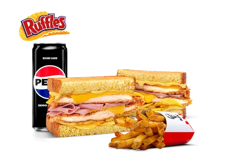 Menú Sándwich Ruffles York'eso Doble — KFC