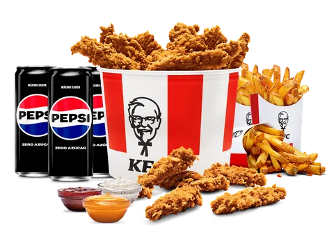 Menú 15 Tiras para 3 — KFC