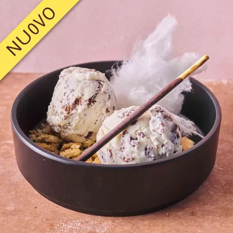 Helado de fior di latte con stracciatella — La Mafia se sienta a la mesa