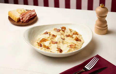 Risotto alla carbonara — La Tagliatella