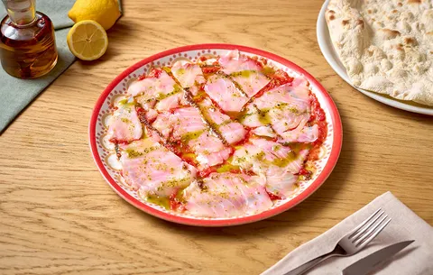 Carpaccio di baccalà — La Tagliatella