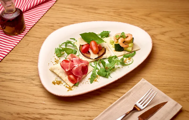 Carta de La Tagliatella: Trio di Bruschette