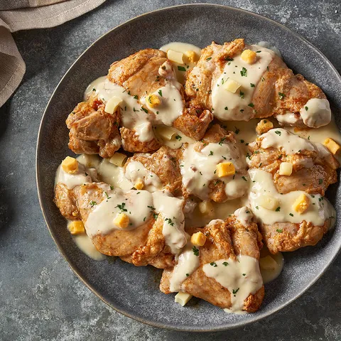Pollo con cuatro quesos — Muerde la Pasta