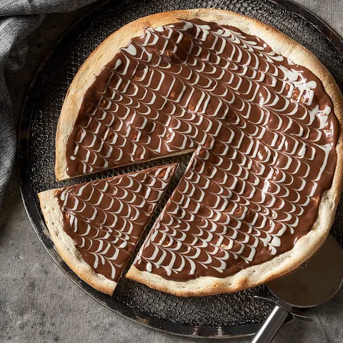 Pizza dos chocolates — Muerde la Pasta