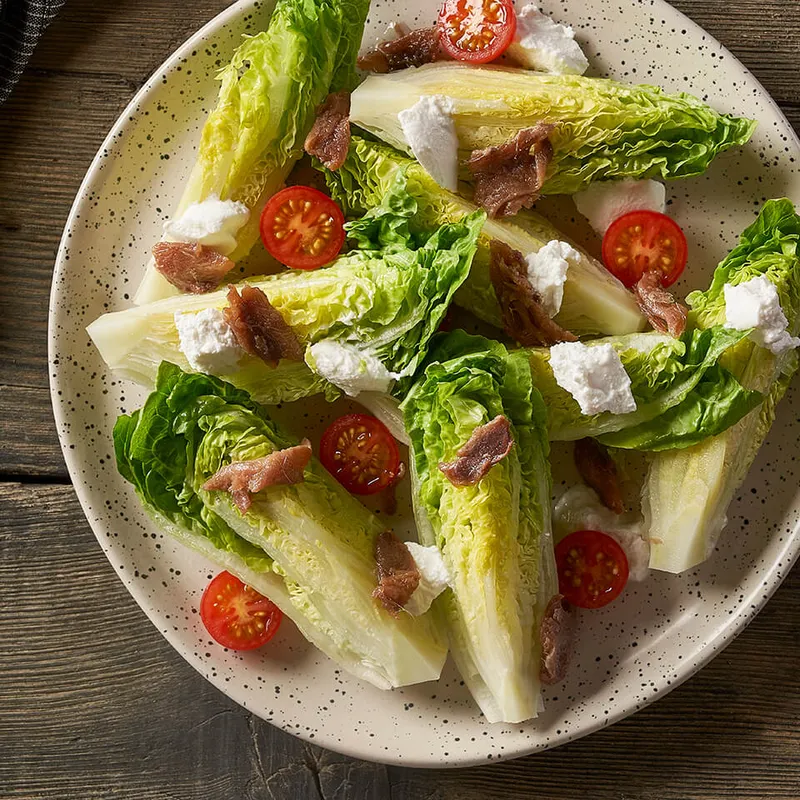 Carta de Muerde la Pasta: Ensalada de pesto rojo y ricotta