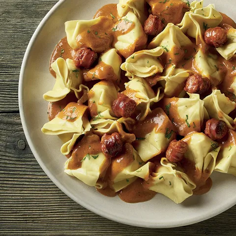 Fagottini alla salsiccia di napoli — Muerde la Pasta