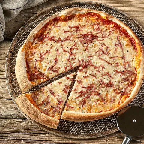 Pizza al prosciutto crudo — Muerde la Pasta