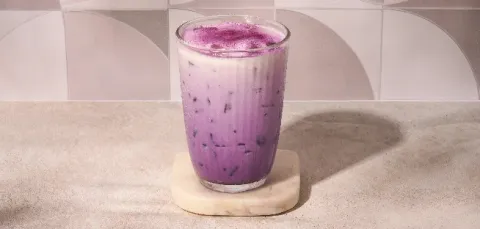 Ube iced latte — Pans & Company