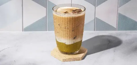 Pistachio Iced Café Latte — Pans & Company