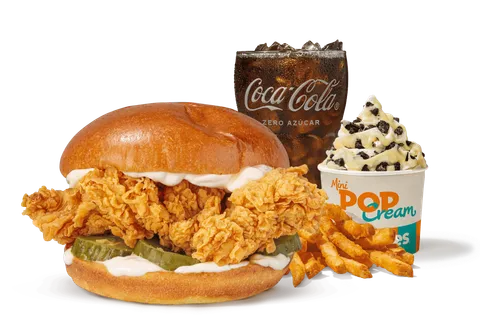 Menú Completo The Chicken Sandwich — Popeyes
