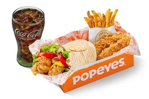 Chicken Combo The Classic Wrap — Popeyes